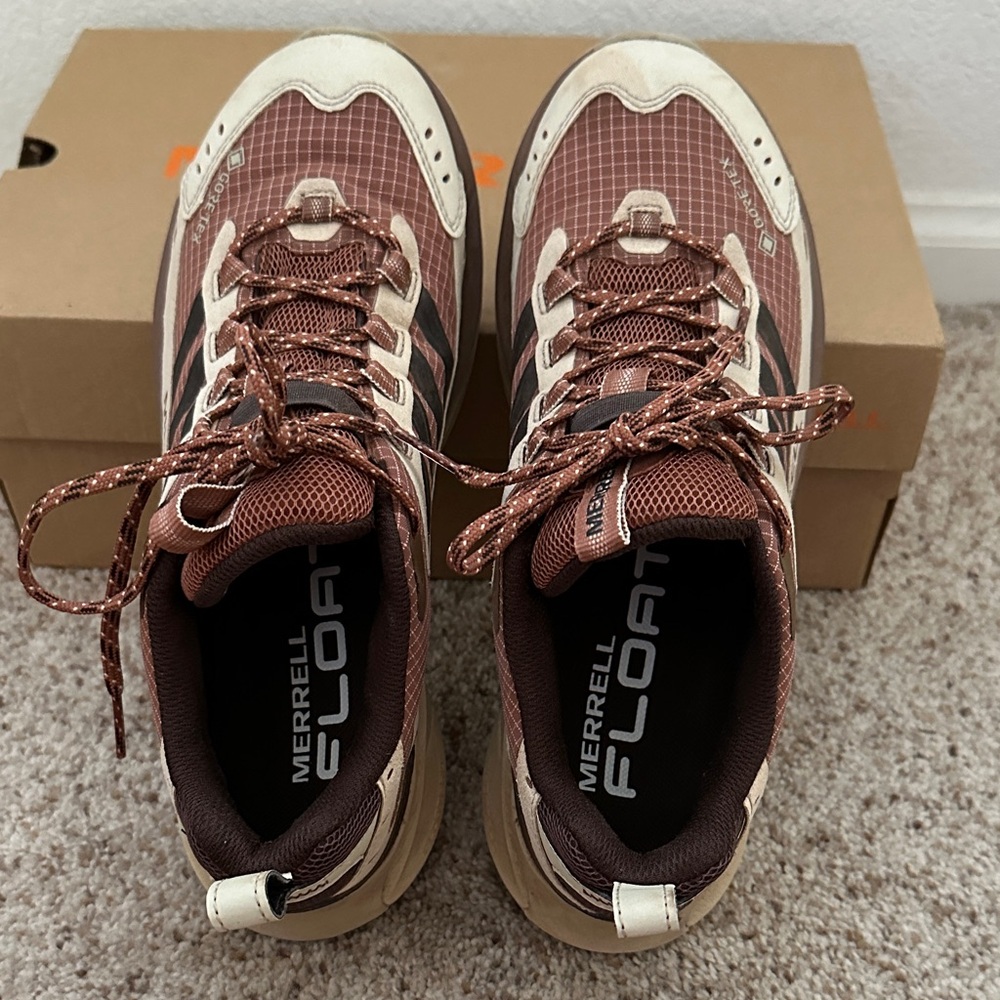 Merrell Brown and Beige Moab 2 Hiking Shoes